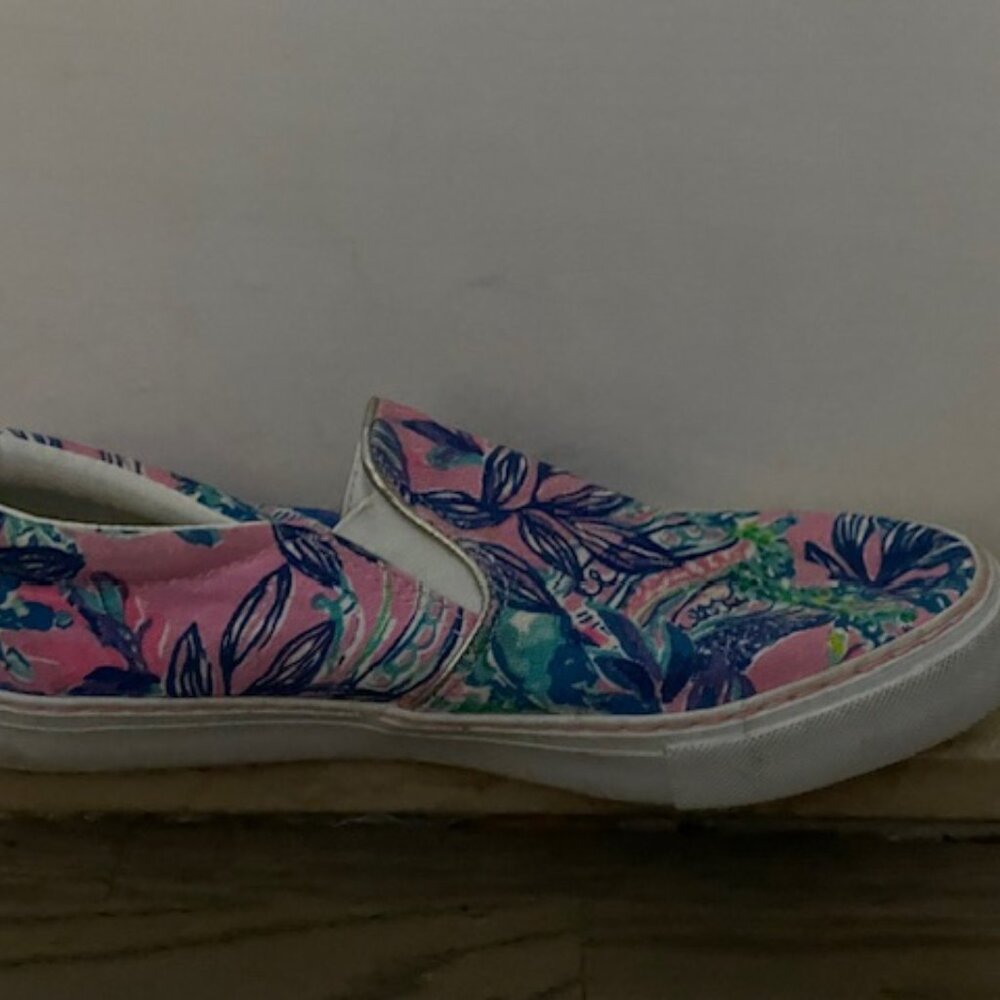 Lilly Pulitzer Sneakers Size 7.5 Worn Once! - Picture 4 of 4